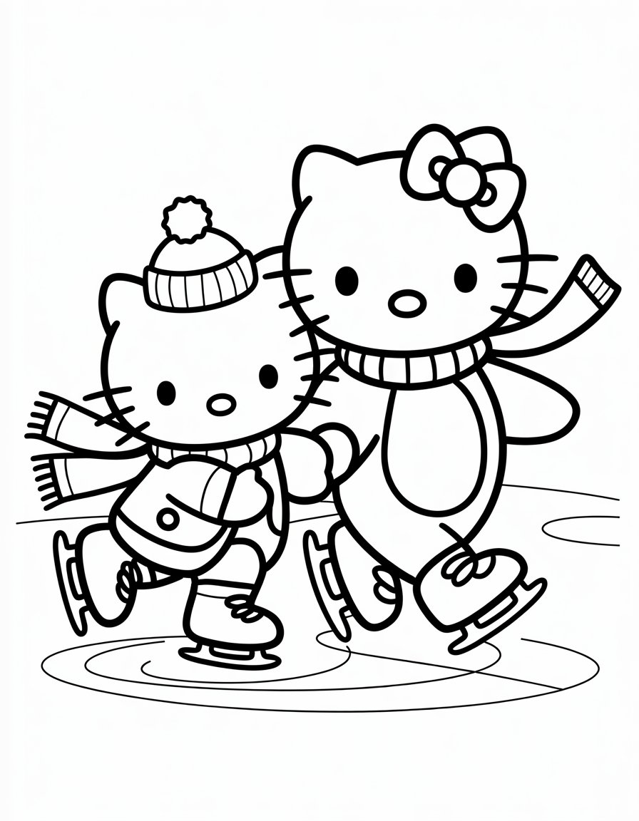 Hello Kitty and Tuxedo Sam